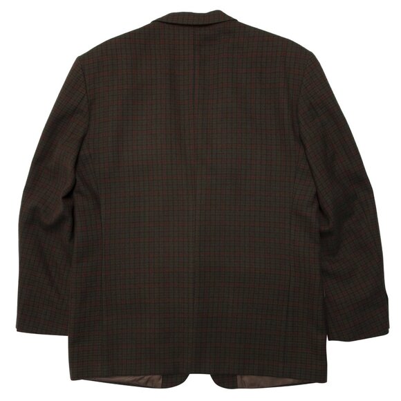 INTERNATIONAL CLUB (Fiji) 70s Plaid Brushed Wool Twill Weave Sport Coat : XXL - Picture 9 of 9